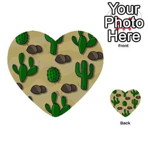 Cactuses Playing Cards 54 (Heart)  from ArtsNow.com Back