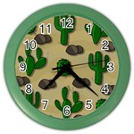 Cactuses Color Wall Clocks