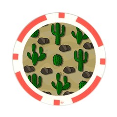 Cactuses Poker Chip Card Guards from ArtsNow.com Front