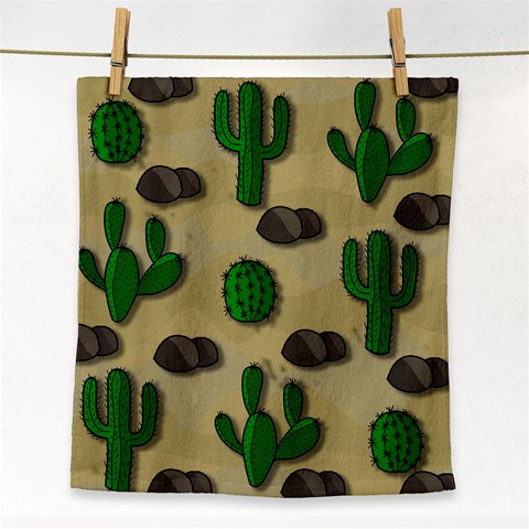 Cactuses Face Towel from ArtsNow.com Front