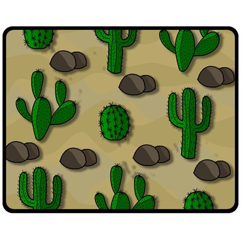 Cactuses Fleece Blanket (Medium)  from ArtsNow.com 60 x50  Blanket Front