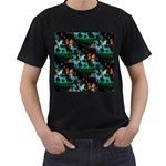 Christmas Lights Men s T-Shirt (Black)