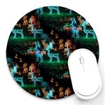 Christmas Lights Round Mousepad