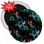 Christmas Lights 3  Magnet (10 pack)