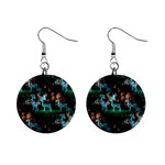 Christmas Lights 1  Button Earrings