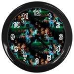 Christmas Lights Wall Clock (Black)