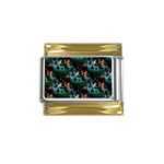 Christmas Lights Gold Trim Italian Charm (9mm)