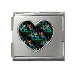 Christmas Lights Mega Link Heart Italian Charm (18mm)