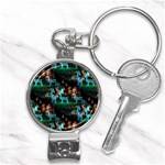 Christmas Lights Nail Clippers Key Chain