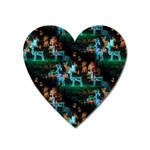 Christmas Lights Magnet (Heart)