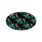 Christmas Lights Sticker Oval (10 pack)