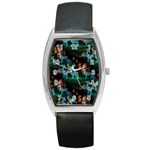 Christmas Lights Barrel Style Metal Watch