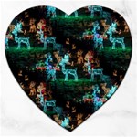 Christmas Lights Jigsaw Puzzle (Heart)