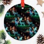 Christmas Lights Round Ornament (Two Sides)