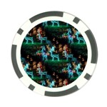 Christmas Lights Poker Chip Card Guard