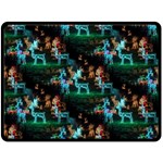 Christmas Lights Fleece Blanket (Large)