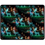 Christmas Lights Fleece Blanket (Medium)