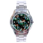 Christmas Lights Stainless Steel Analogue Watch