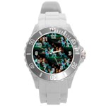 Christmas Lights Round Plastic Sport Watch (L)