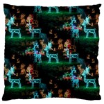 Christmas Lights Large Flano Cushion Case (One Side)