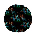 Christmas Lights Standard 15  Premium Flano Round Cushion 