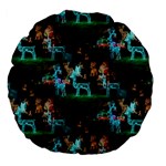 Christmas Lights Large 18  Premium Flano Round Cushion 