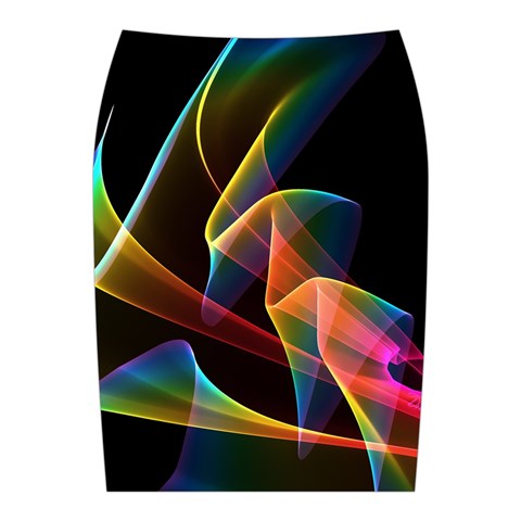 Crystal Rainbow, Abstract Winds Of Love  Midi Wrap Pencil Skirt from ArtsNow.com Back