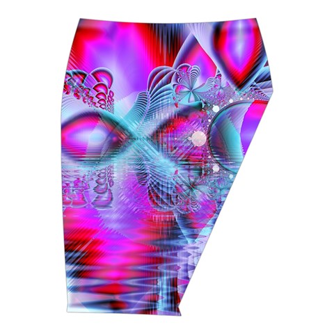 Crystal Northern Lights Palace, Abstract Ice  Midi Wrap Pencil Skirt from ArtsNow.com  Front Right 