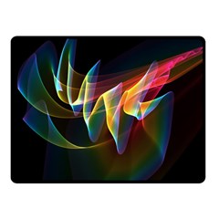 Northern Lights, Abstract Rainbow Aurora Double Sided Fleece Blanket (Small)  from ArtsNow.com 45 x34  Blanket Front