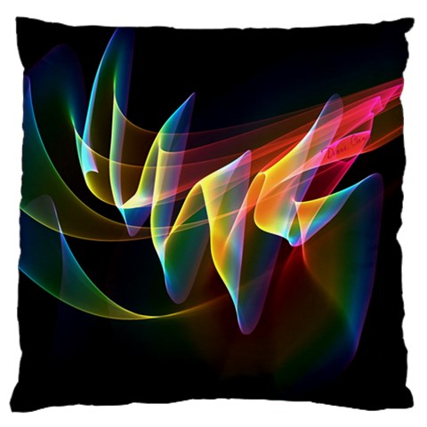 Northern Lights, Abstract Rainbow Aurora Standard Flano Cushion Case (One Side) from ArtsNow.com Front