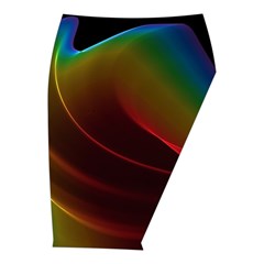 Liquid Rainbow, Abstract Wave Of Cosmic Energy  Midi Wrap Pencil Skirt from ArtsNow.com  Front Right 