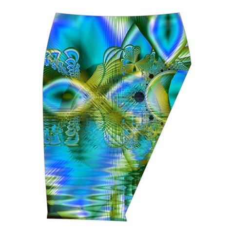 Mystical Spring, Abstract Crystal Renewal Midi Wrap Pencil Skirt from ArtsNow.com  Front Right 