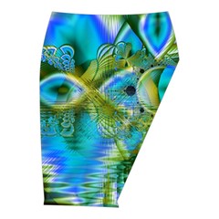 Mystical Spring, Abstract Crystal Renewal Midi Wrap Pencil Skirt from ArtsNow.com  Front Right 