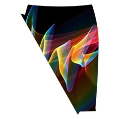 Northern Lights, Abstract Rainbow Aurora Midi Wrap Pencil Skirt from ArtsNow.com Front Left