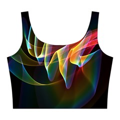 Northern Lights, Abstract Rainbow Aurora Midi Sleeveless Dress from ArtsNow.com Top Front