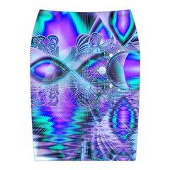 Peacock Crystal Palace Of Dreams, Abstract Midi Wrap Pencil Skirt from ArtsNow.com Back