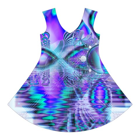 Peacock Crystal Palace Of Dreams, Abstract Short Sleeve V Front