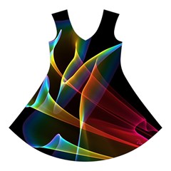 Peacock Symphony, Abstract Rainbow Music Short Sleeve V Front