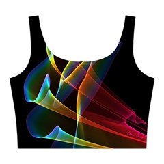 Peacock Symphony, Abstract Rainbow Music Midi Sleeveless Dress from ArtsNow.com Top Back