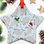 christmas  Manatee Ornament (Star)