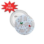 christmas  Manatee 1.75  Button (10 pack) 