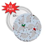 christmas  Manatee 2.25  Button (10 pack)