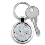 christmas  Manatee Key Chain (Round)