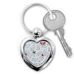 christmas  Manatee Key Chain (Heart)