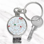 christmas  Manatee Nail Clippers Key Chain