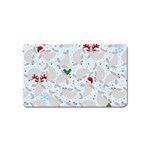 christmas  Manatee Magnet (Name Card)