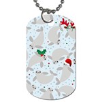 christmas  Manatee Dog Tag (One Side)