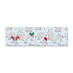 christmas  Manatee Sticker Bumper (100 pack)