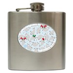 christmas  Manatee Hip Flask (6 oz)