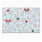 christmas  Manatee Postcard 4 x 6  (Pkg of 10)